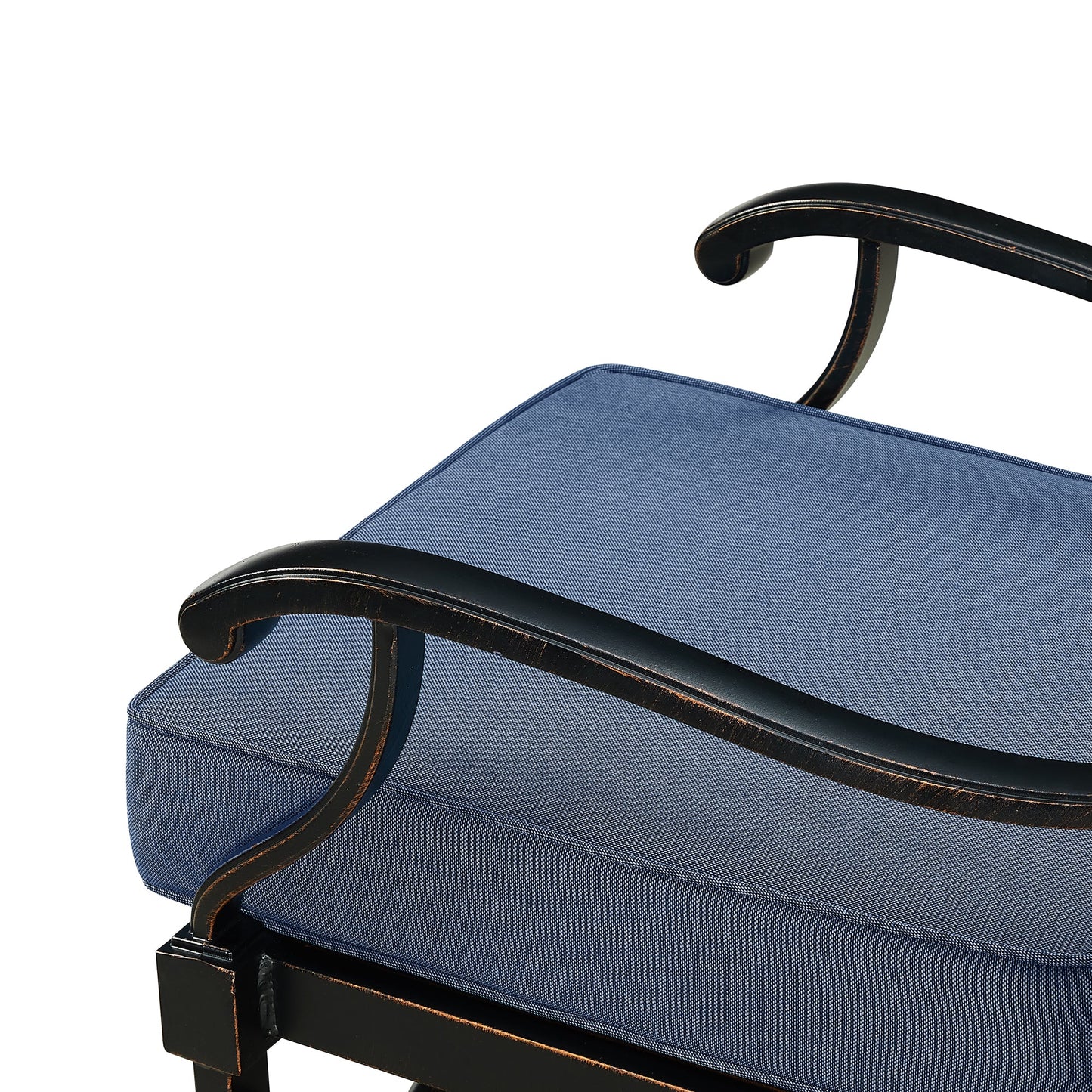 Pair Deep Seating Swivel Rocker Club Chairs with Cushions