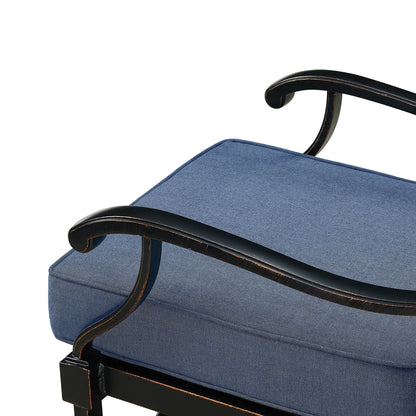 Pair Deep Seating Swivel Rocker Club Chairs with Cushions