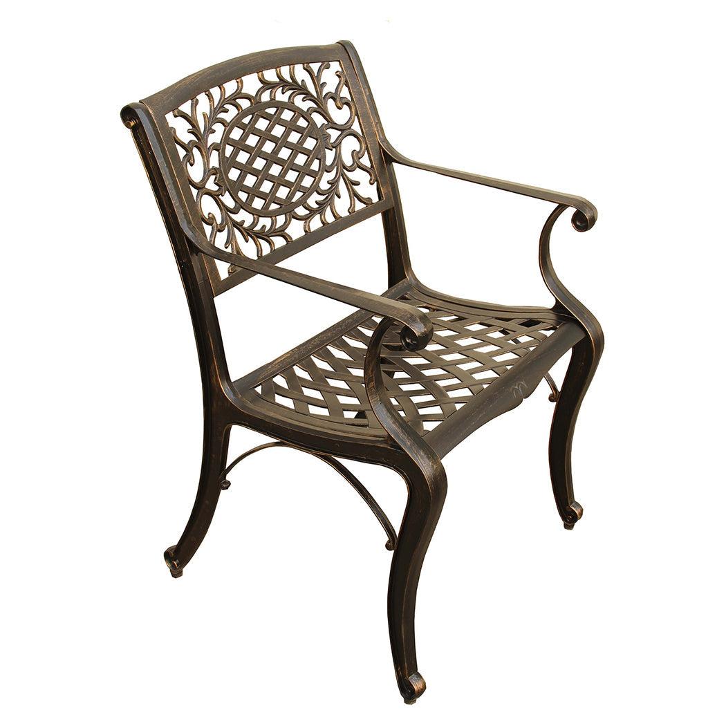 9pc Large Oval Patio Dining Set and Eight Chairs